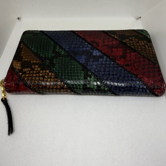 👜 Tory Burch Gemini Link Embossed Zip Continental Wallet - Picture 4 of 11